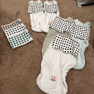 Nanit 0-3 month swaddle, 3-6 month swaddle, 0-3 month band